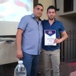 Антон Терзиев с грамотата си за трето място в 042/ZARATA през сезон 19/20